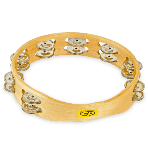 CP by LP 10 inch Handheld Double Row Tambourine