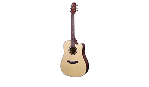 Crafter HD-100CE-OPN Dreadnought Steel String Acoustic Guitar, Satin Natural