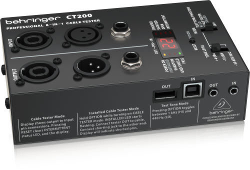 Behringer CT200 8-in-1 Cable Tester - Image 2