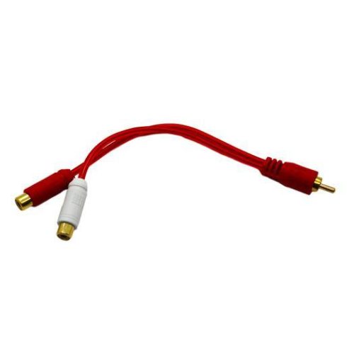 Cyberdyne 2RCA Female TO 1RCA Male Cable 15CM