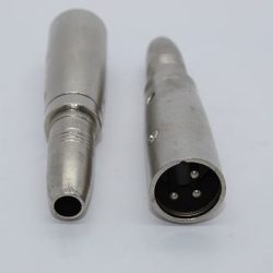 Cyberdyne XLR Male to 6.35mm Mono Female Adaptor
