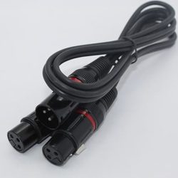 Cyberdyne XLR Male to 2 x XLR (Cannon) Female Cable (1m)