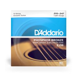 D'Addario EJ38 - Phosphor Bronze Light 12-String Acoustic Strings