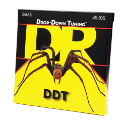 DR Strings DDT-45 Drop-Down Tuning Stainless Steel Bass Guitar Strings - .045-.105 Medium