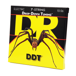 DR Strings Drop-Down Tuning 7 String DDT7-10 Medium Electric Guitar Strings