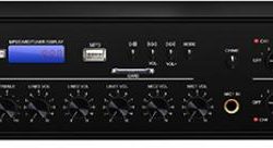 DSPPA MP610U 6 Zones Paging and Music Mixer Amplifier with USB & Tuner