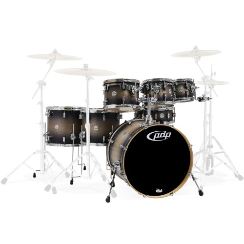 PDP Concept Maple Kit - Shell Pack 7-piece - Satin Charcoal Burst