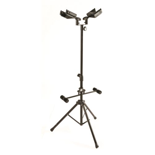 Quik Lok Universal Dual Acoustic/Electric Guitar Stand With Self-Locking Yoke