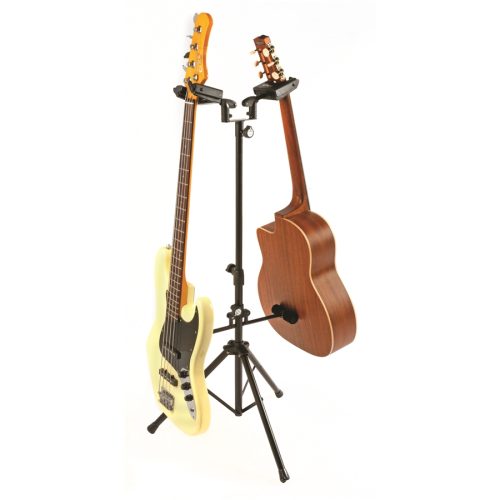 Quik Lok Universal Dual Acoustic/Electric Guitar Stand With Self-Locking Yoke - Image 2