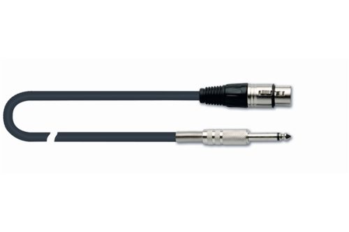 Quik Lok Rok Solid Microphone cable, XLR Female / Jack Mono, 9m