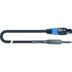 Quiklok Speaker Cable 2m Speakon - 2X1.5mm - Male 6.3mm Jack