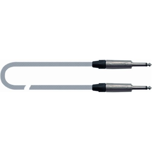 Quiklok Instrument Cable 5m Male 6.3 Jack - Male 6.3 Jack Grey