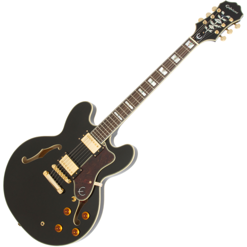 Epiphone Sheraton-II Pro Semi-hollowbody Electric Archtop Guitar Ebony - Image 2