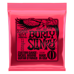 Ernie Ball Burly Slinky Nickel Wound Electric Guitar Strings - .011-.052