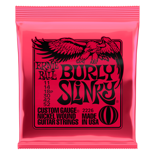 Ernie Ball Burly Slinky Nickel Wound Electric Guitar Strings - .011-.052