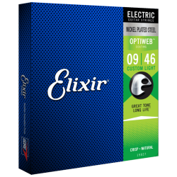 Elixir Strings Optiweb Electric Guitar Strings - .009-.046 Custom Light