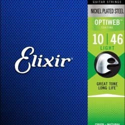 Elixir Strings 19052 Optiweb Electric Guitar Strings - .010-.046 Light