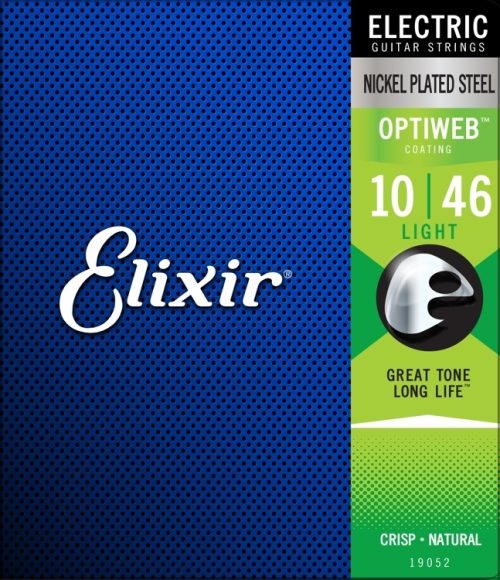 Elixir Strings 19052 Optiweb Electric Guitar Strings - .010-.046 Light