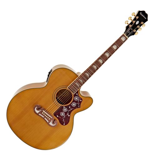 Epiphone EJ-200EC Studio Acoustic Guitar - Vintage Natural - Image 2