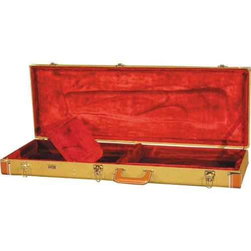 Gator Deluxe Wood Electric Guitar Case - Tweed - Image 2