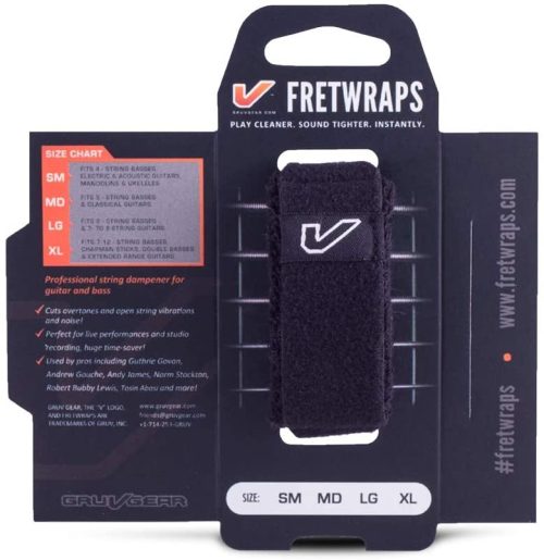 Gruv Gear FretWraps String Muter/Dampener - Black, Medium