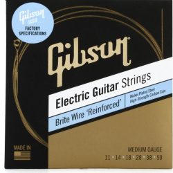 Gibson Brite Wire 'Reinforced' Electric Guitar Strings - .011 - .050 Medium