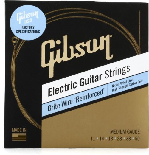 Gibson Brite Wire 'Reinforced' Electric Guitar Strings - .011 - .050 Medium