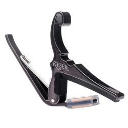 Kyser 6 String Quick Change Acoustic Guitar Capo - Black Chrome