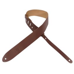 Levy's M12 Chrome-Tan Leather Guitar Strap - Brown