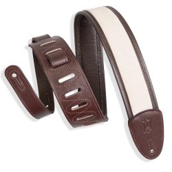Levy's MHG2-DBR Hemp Guitar Strap - Dark Brown/Natural