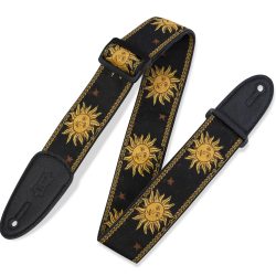 Levys Strap 2" Sun Polyester Guitar Strap – MPJG- Black