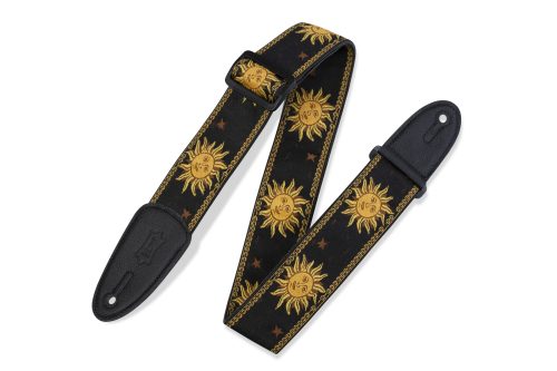 Levys Strap 2" Sun Polyester Guitar Strap – MPJG- Black
