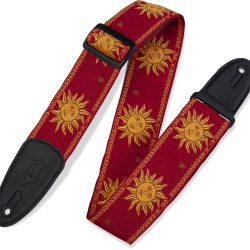 Levy's MPJG '60s Sun Polyester Guitar Strap - Red