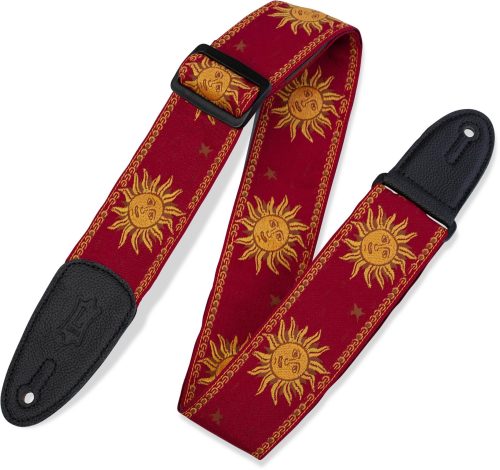 Levy's MPJG '60s Sun Polyester Guitar Strap - Red