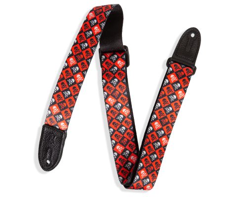 Levy's Skull and Crossbones Red, White, Black 1.5