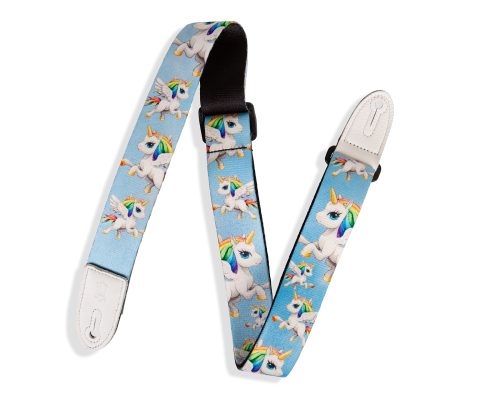 Levy's MPJR-005 Kids Guitar Strap - Flying Unicorn
