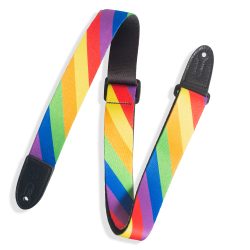 Levy's MPJR-007 Kids Guitar Strap Diagonal Rainbow