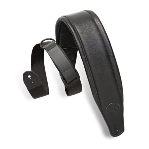 Levy's MRHGP-BLK 3.5" Wide Right Height Guitar Strap - Black