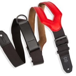 Levy's MRHSS-RED Garment Leather Guitar Strap - Red