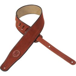Levy's Signature Series 2.5" Sued Rust Brown Guitar Strap