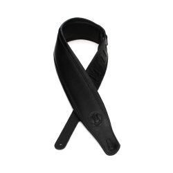 Levy's MSSB2-BLK 3inch Wide Black Garment Leather Guitar Strap