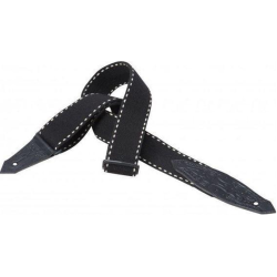 Levy's MSSC80 Heavy-weight Cotton Guitar Strap - Black