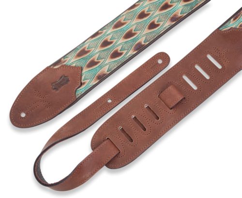 Levy's Sundance Line Arrowhead Turquoise Guitar Strap - Image 2