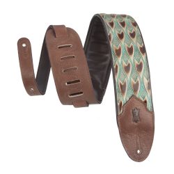 Levy's Sundance Line Arrowhead Turquoise Guitar Strap