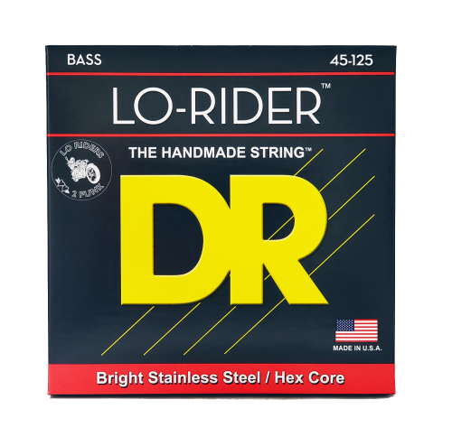 DR Strings MH5-45 Lo-Rider Stainless Steel Bass Guitar Strings - .045-.125 Medium - Image 2