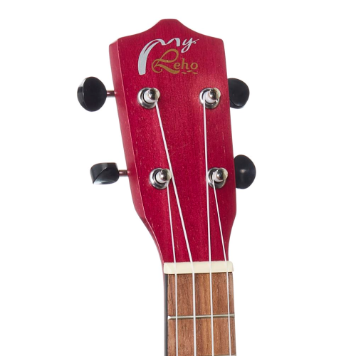 Leho Xtreme Mahogany Concert Ukulele Hawaiin Rose W/Bag - Image 2