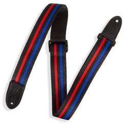 Levy's Leathers 1.5" Wide Guitar Strap for Kids With Racing Stripe Pattern