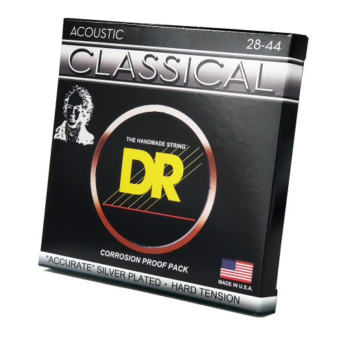 DR NSA Accurate Deluxe 28-44 Hard Tension Silver Plated Classical Guitar Strings - Image 2