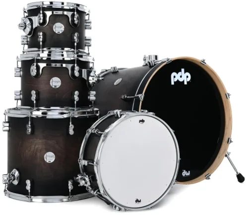 PDP Concept Maple 5-piece Shell Pack - Satin Charcoal Burst