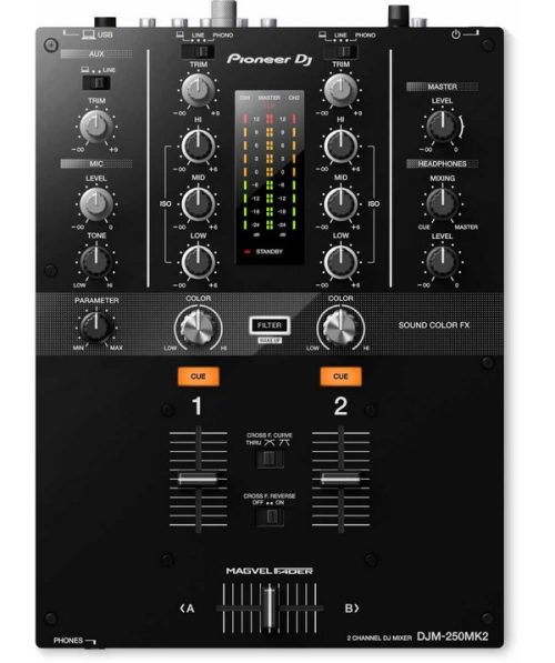 Pioneer DJ DJM-250MK2 2-channel DJ Mixer - Image 2